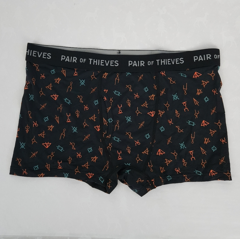 ✨️NWOT Pair of Thieves Mens boxer briefs 1-pack Black Large Super fit magic mesh